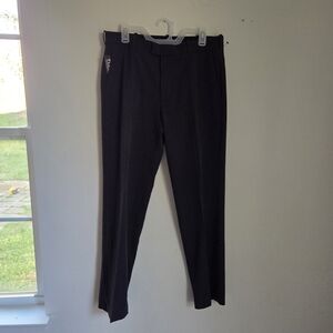 Van Heusen Classic Black Dress Pants 32x32 Flex Straight